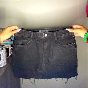 ZARA BLACK JEAN SKIRT